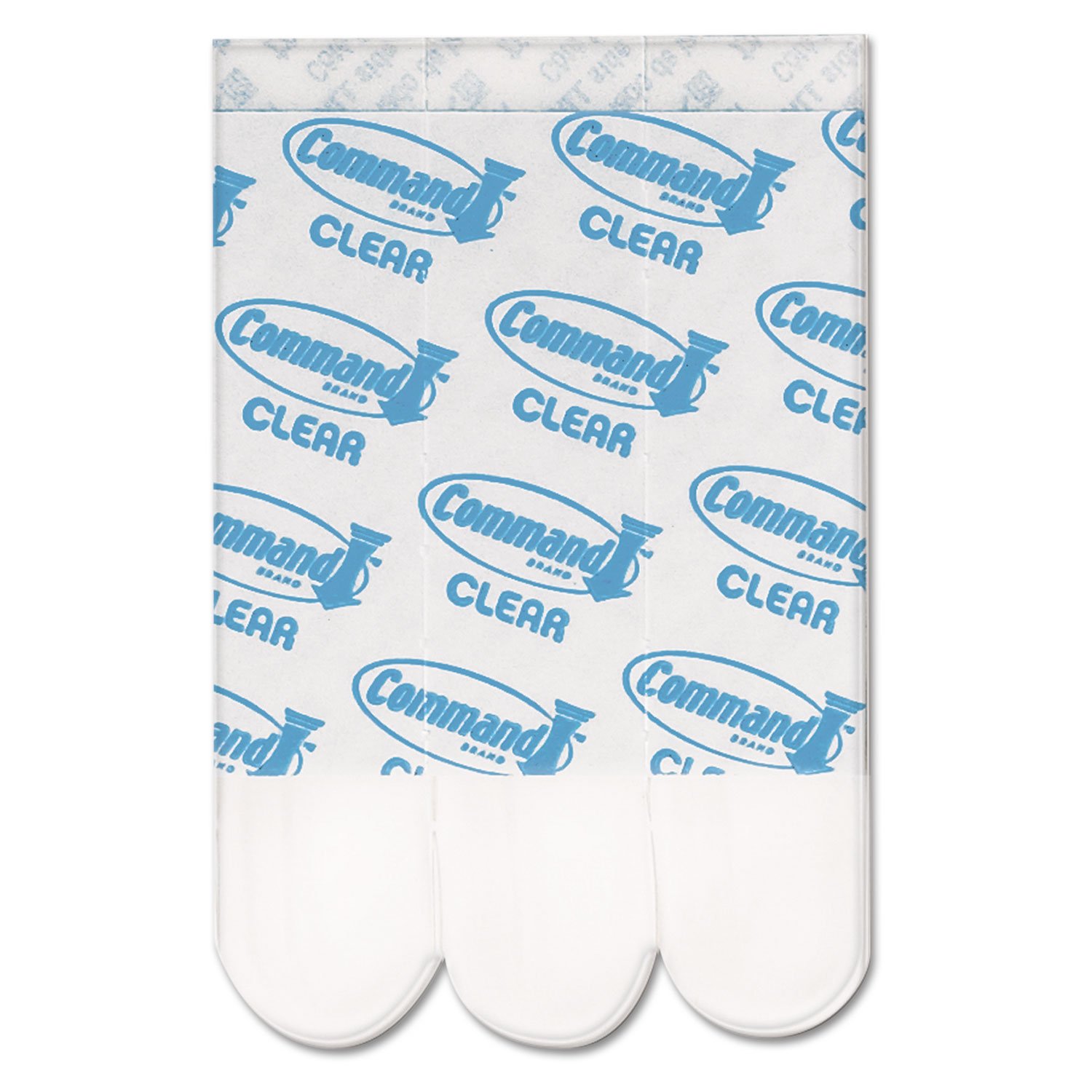 Command 17021CLRES Clear Refill Strips, 5/8 x 1 3/4, 9/Pack