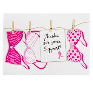 Fundraising For A Cause 12 Pink Ribbon Note Cards - Breast Cancer Thank You Cards with Envelopes