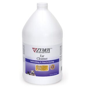 zymox ear cleanser solution for dogs and cats, 1 gallon