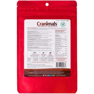 Cranimals Gold Cranberry Powder for Cats - Vegan DHA Omega 3, Urinary Health Support - Two Pure Ingredients, No Additives - Replace Fish Oil with Cranberry Antioxidants- 120g/ 4.2 Oz Bag