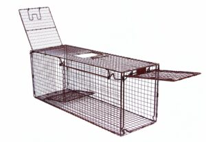 tru catch 36d humane live animal trap - easy & safe catch & release for raccons, possums, & other small wild animals - durable heavy duty - (36" l x 14" h x 12" w)...(qty 1)…