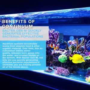 Continuum Aquatics Bacter Gen M - Microbial Bacteria Culture For Establishing & Maintaining Marine Systems