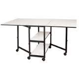 Sullivans 38431 Home Hobby Adjustable Height Foldable Table, 59 x 35.8