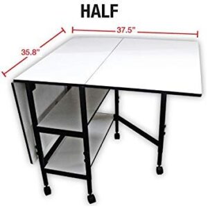 Sullivans 38431 Home Hobby Adjustable Height Foldable Table, 59 x 35.8