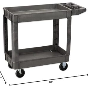 Carlisle FoodService Products UC401823 Bin Top Utility / Service Cart, 500 Pound Capacity, 40" x 17" x 33 Inch (L x W x H), Gray