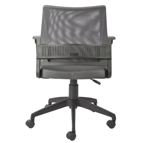 Leick Home Adjustable Height Mesh Back Office Desk Chair, Gray, 22" W