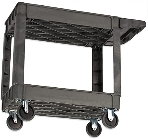 Carlisle FoodService Products UC401823 Bin Top Utility / Service Cart, 500 Pound Capacity, 40" x 17" x 33 Inch (L x W x H), Gray