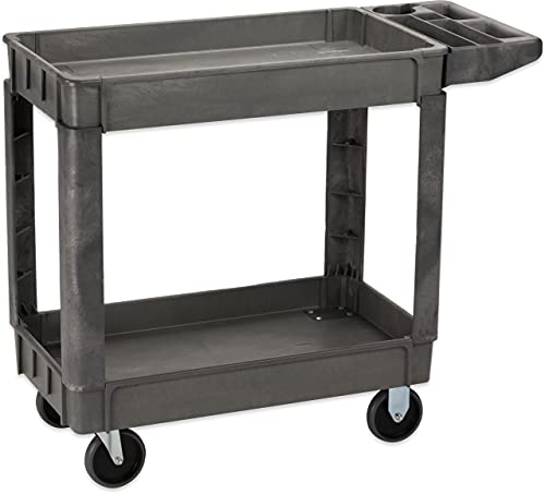 Carlisle FoodService Products UC401823 Bin Top Utility / Service Cart, 500 Pound Capacity, 40" x 17" x 33 Inch (L x W x H), Gray