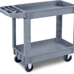 Carlisle FoodService Products UC401823 Bin Top Utility / Service Cart, 500 Pound Capacity, 40" x 17" x 33 Inch (L x W x H), Gray