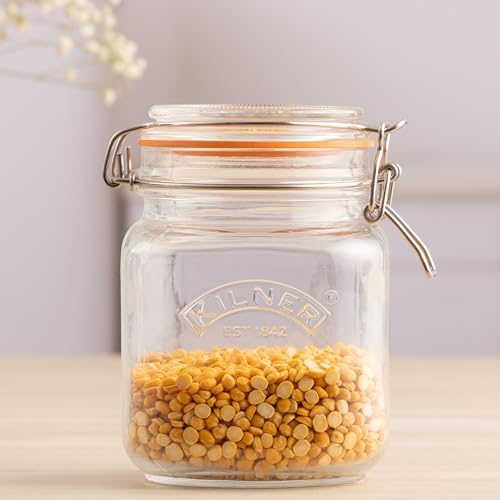 Kilner Square Swing Top Glass Jar | 1L