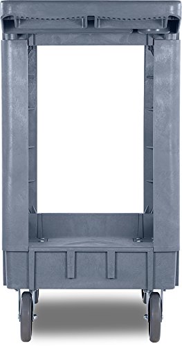 Carlisle FoodService Products UC401823 Bin Top Utility / Service Cart, 500 Pound Capacity, 40" x 17" x 33 Inch (L x W x H), Gray