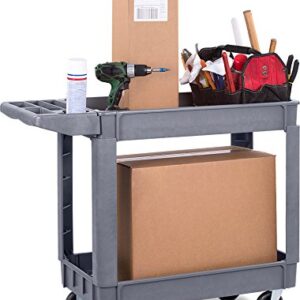 Carlisle FoodService Products UC401823 Bin Top Utility / Service Cart, 500 Pound Capacity, 40" x 17" x 33 Inch (L x W x H), Gray