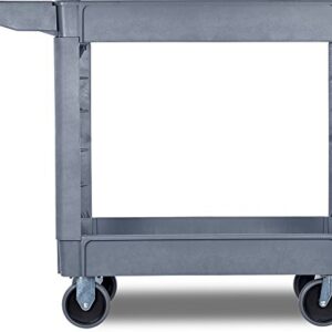 Carlisle FoodService Products UC401823 Bin Top Utility / Service Cart, 500 Pound Capacity, 40" x 17" x 33 Inch (L x W x H), Gray