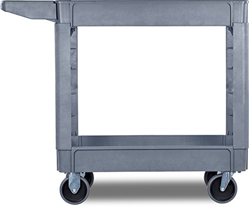 Carlisle FoodService Products UC401823 Bin Top Utility / Service Cart, 500 Pound Capacity, 40" x 17" x 33 Inch (L x W x H), Gray