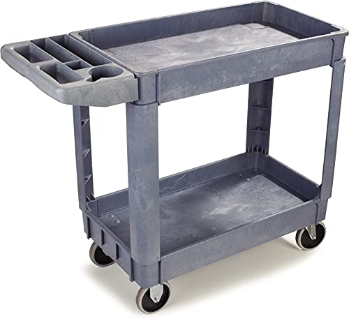 Carlisle FoodService Products UC401823 Bin Top Utility / Service Cart, 500 Pound Capacity, 40" x 17" x 33 Inch (L x W x H), Gray