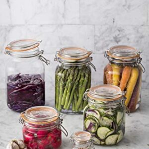 Kilner Square Swing Top Glass Jar | 1L