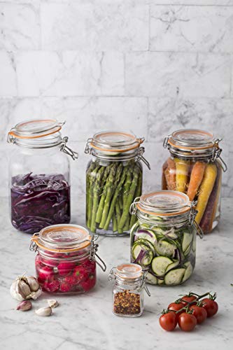 Kilner Square Swing Top Glass Jar | 1L