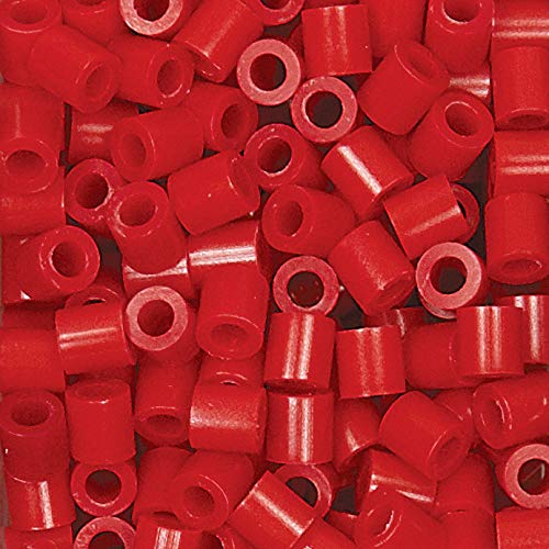 Perler Beads Fuse Beads for Crafts, 1000pcs, Red, 6.5 x 3.5 x 0.5