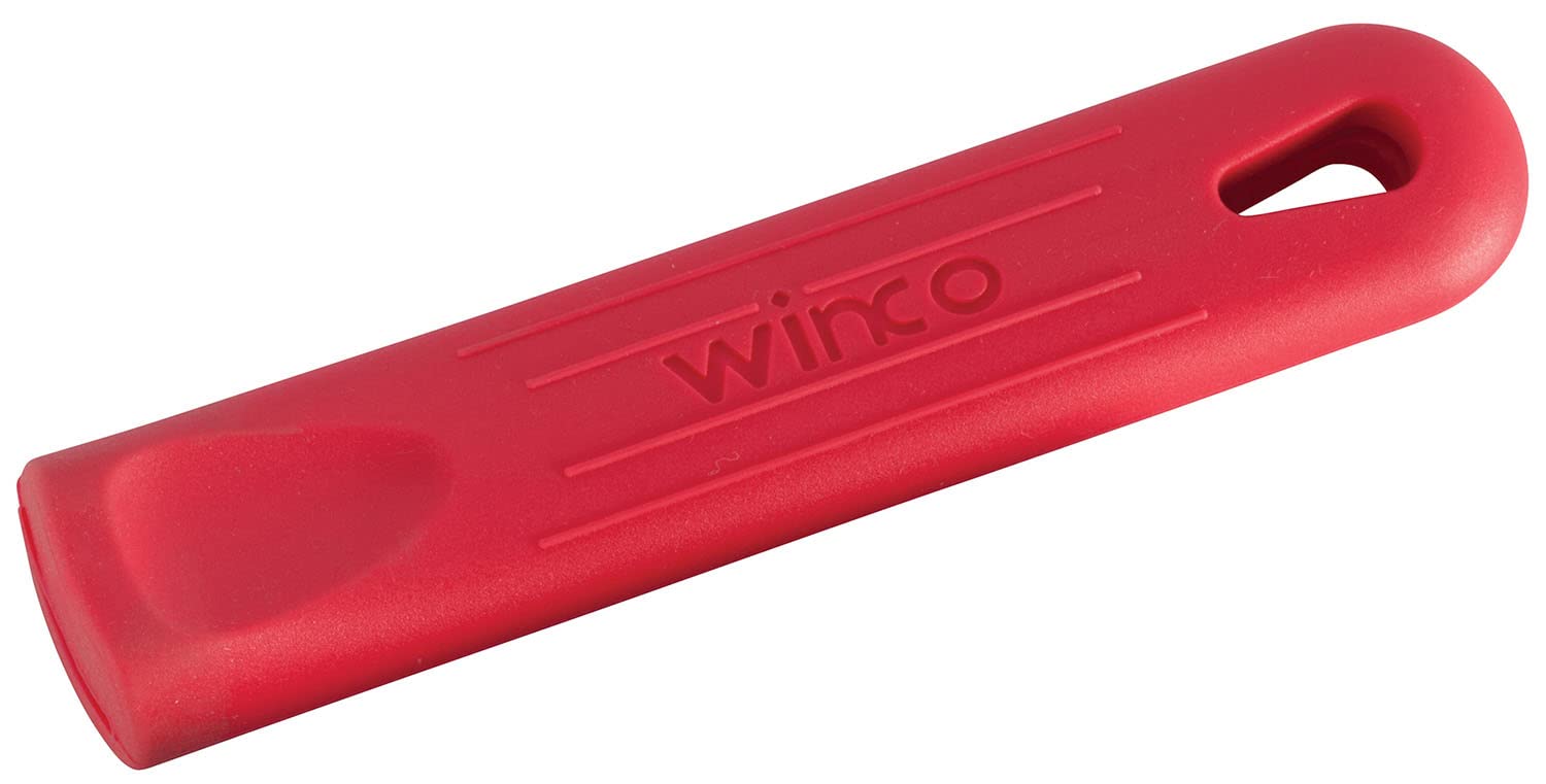 Winco AFP-2HR Red Silicone 12" Fry & Sauce Pan Sleeve