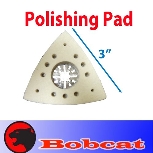 MTP TM Polishing Wool Felt Pad Oscillating Multitool Stone Compatible for Fein Multimaster Dewalt Porter Cable Skil Black & Decker Makita Bosch Milwaukee Multi-max Ridgid Ryobi Skil