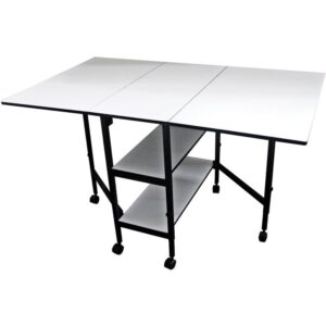 sullivans 38431 home hobby adjustable height foldable table, 59 x 35.8