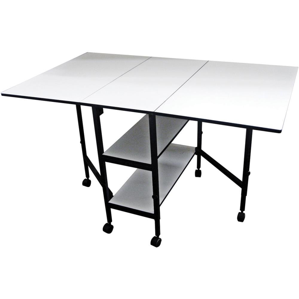 Sullivans 38431 Home Hobby Adjustable Height Foldable Table, 59 x 35.8