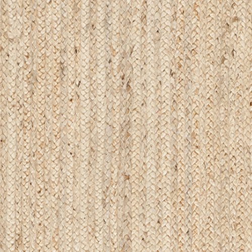 SAFAVIEH Cape Cod Collection Area Rug - 5' x 8' Oval, Natural, Handmade Flat Weave Jute, Ideal for High Traffic Areas in Living Room, Bedroom (CAP252A)