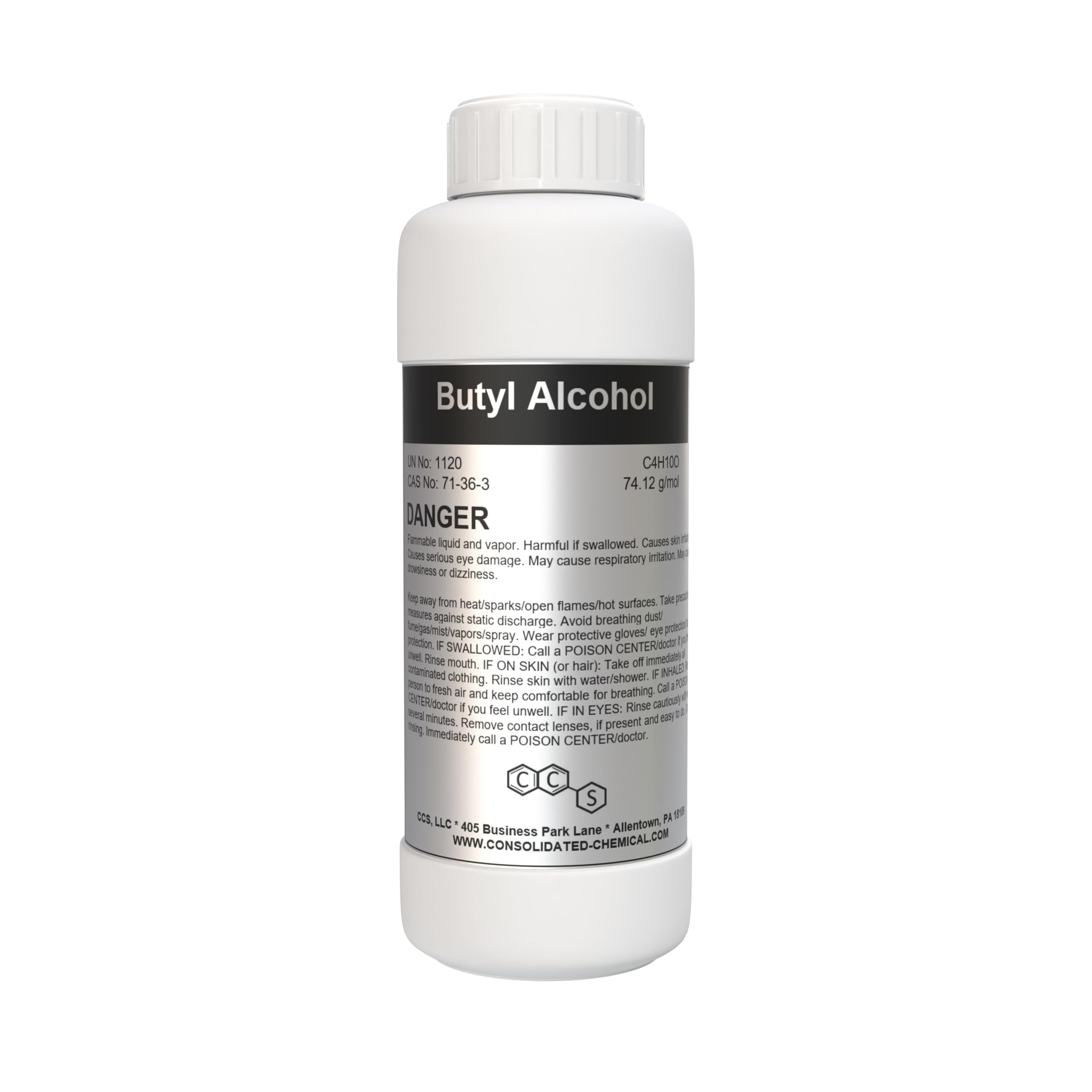 Butyl Alcohol (Butanol) High Purity (500mL (32 Fl Oz))