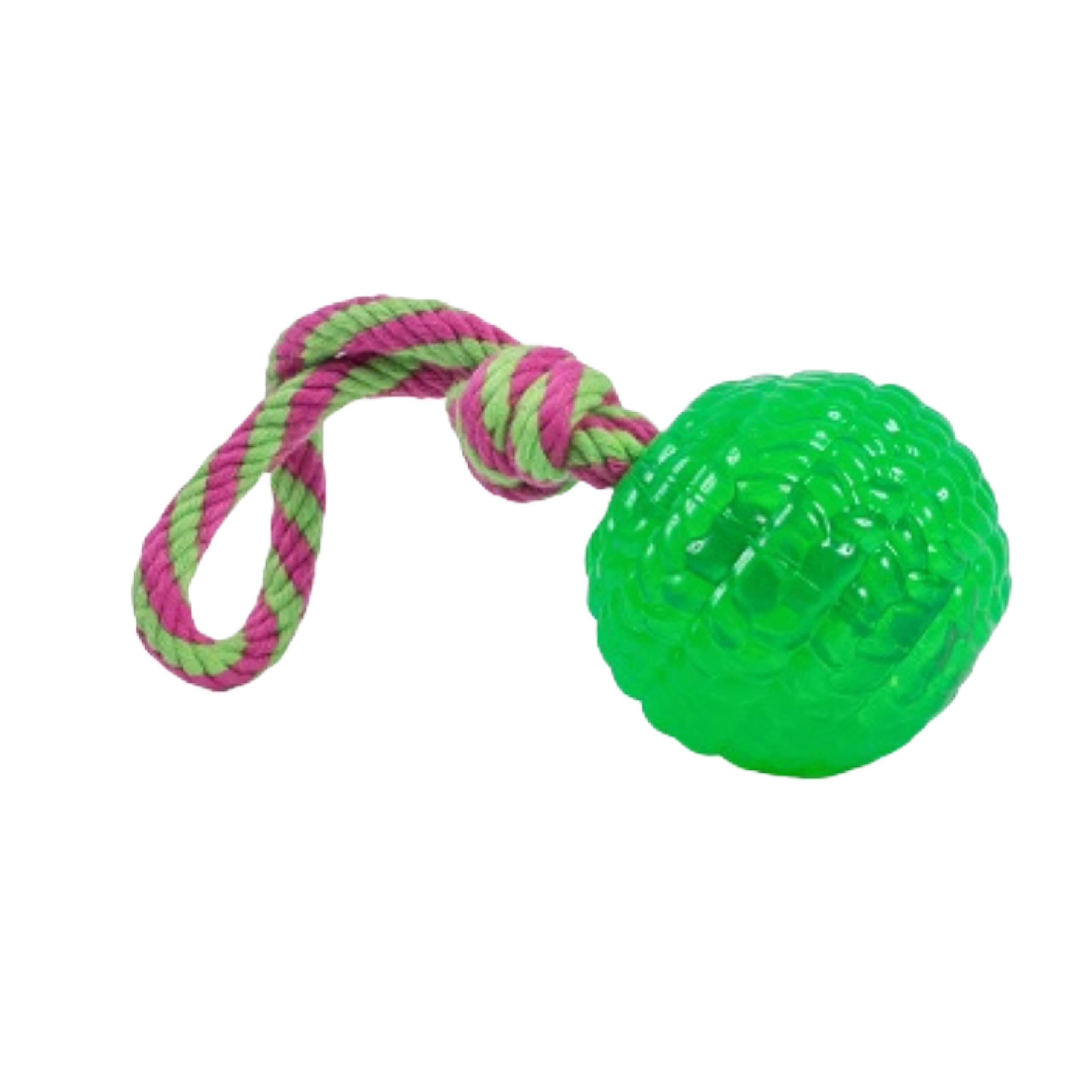 Petface Toyz Rope Ball Chew and Tug Dog Toy (Pack of 1 - Colour May Vary)