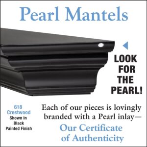 Pearl Mantels 618-48B Crestwood Wall Shelf, 48-Inch, Black