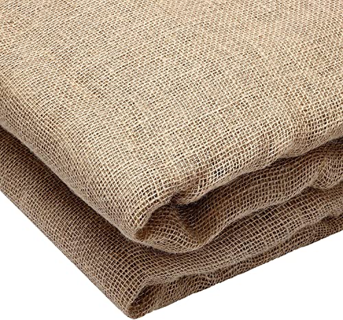 AK TRADING CO. 40" Wide x 5 Yards (15 Feet) - Multipurpose Natural Burlap Fabric - for Decorations, Crafts, Home, Weddings, Table Linens, Landscaping, Plants & Tree Covering and More.