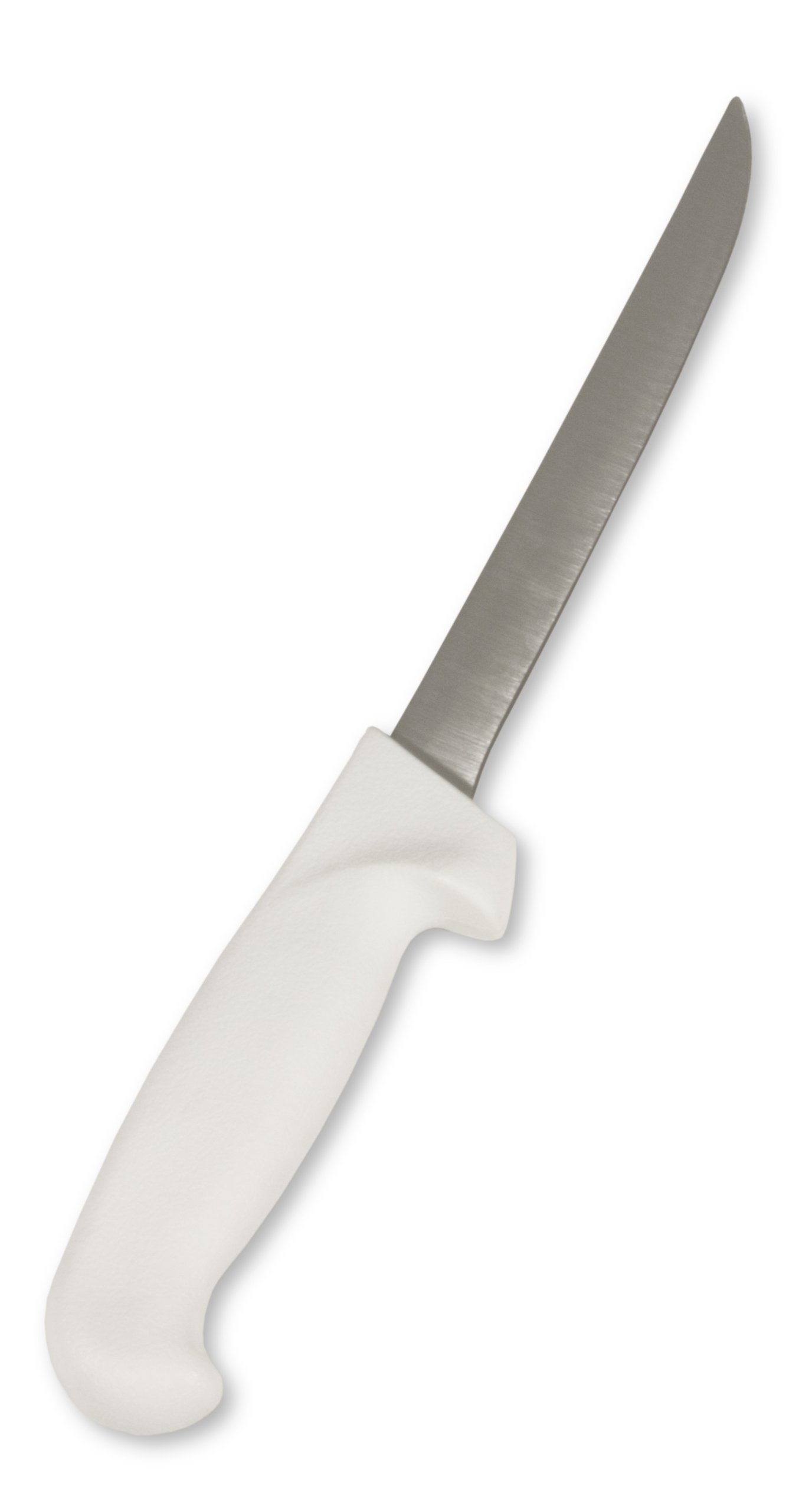 Crestware 6-Inch Boning Knife, High Carbon German Steel with White Handle, (Pack of 12)