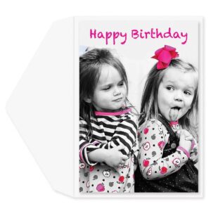 graphique bff’s birthday card | funny card for best friend | embellished with glitter accents | color-coordinated envelope | 5" x 7"