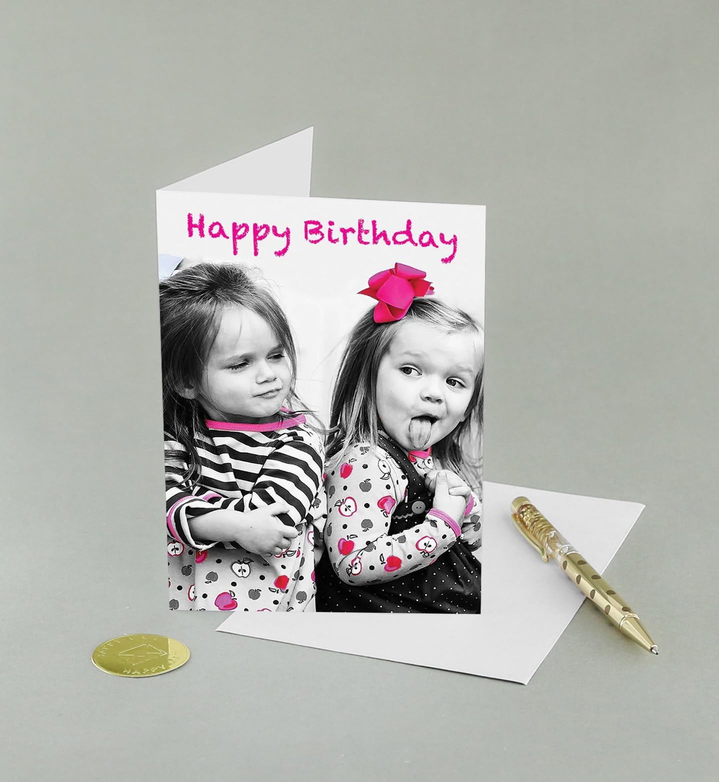 Graphique BFF’s Birthday Card | Funny Card for Best Friend | Embellished with Glitter Accents | Color-Coordinated Envelope | 5" x 7"