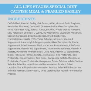 Blackwood Special Diet All Life Stages Dry Dog Food, 15Lb., Catfish & Pearled Barley Recipe, Sensitive Skin and Stomach, Grain Free Dog Food