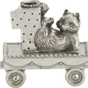 DANFORTH – Birthday Train (1- Raccoon) – Handcasted Pewter Birthday Party Decorations - Made in USA