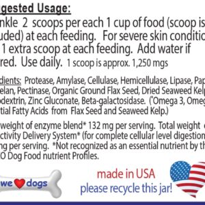 Mange Remedy for Dogs. SkinPlex PLUS Digestive Enzymes – helps with dog & puppy mange, scabies, and mites. All natural, safe & effective. Made in The USA.