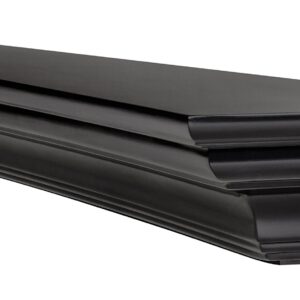 Pearl Mantels 618-48B Crestwood Wall Shelf, 48-Inch, Black