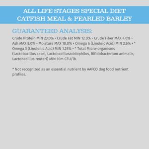 Blackwood Special Diet All Life Stages Dry Dog Food, 15Lb., Catfish & Pearled Barley Recipe, Sensitive Skin and Stomach, Grain Free Dog Food