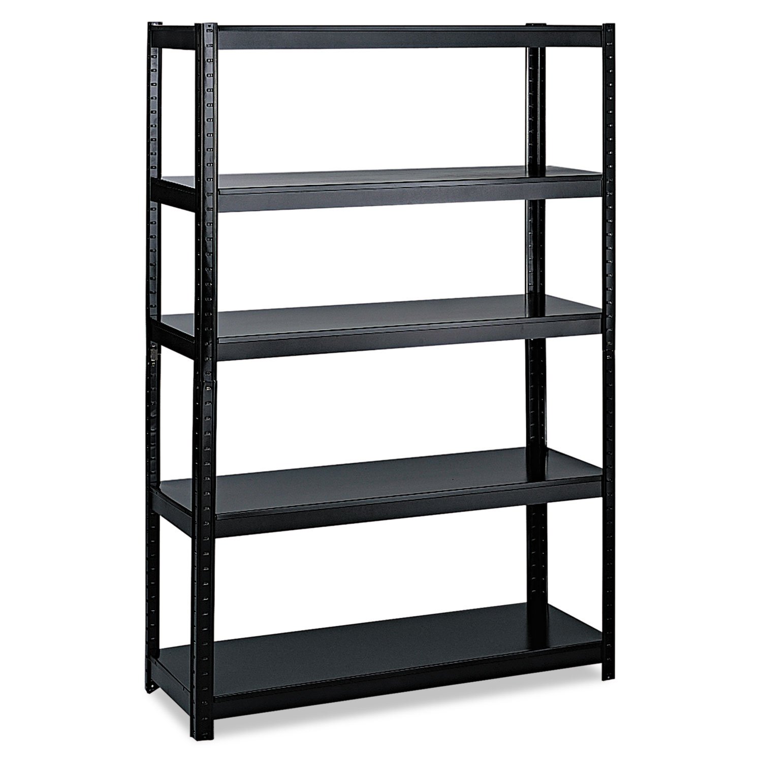 Safco Products 5244BL Boltless Steel Shelving 48" W x 24" D x 72" H, Black