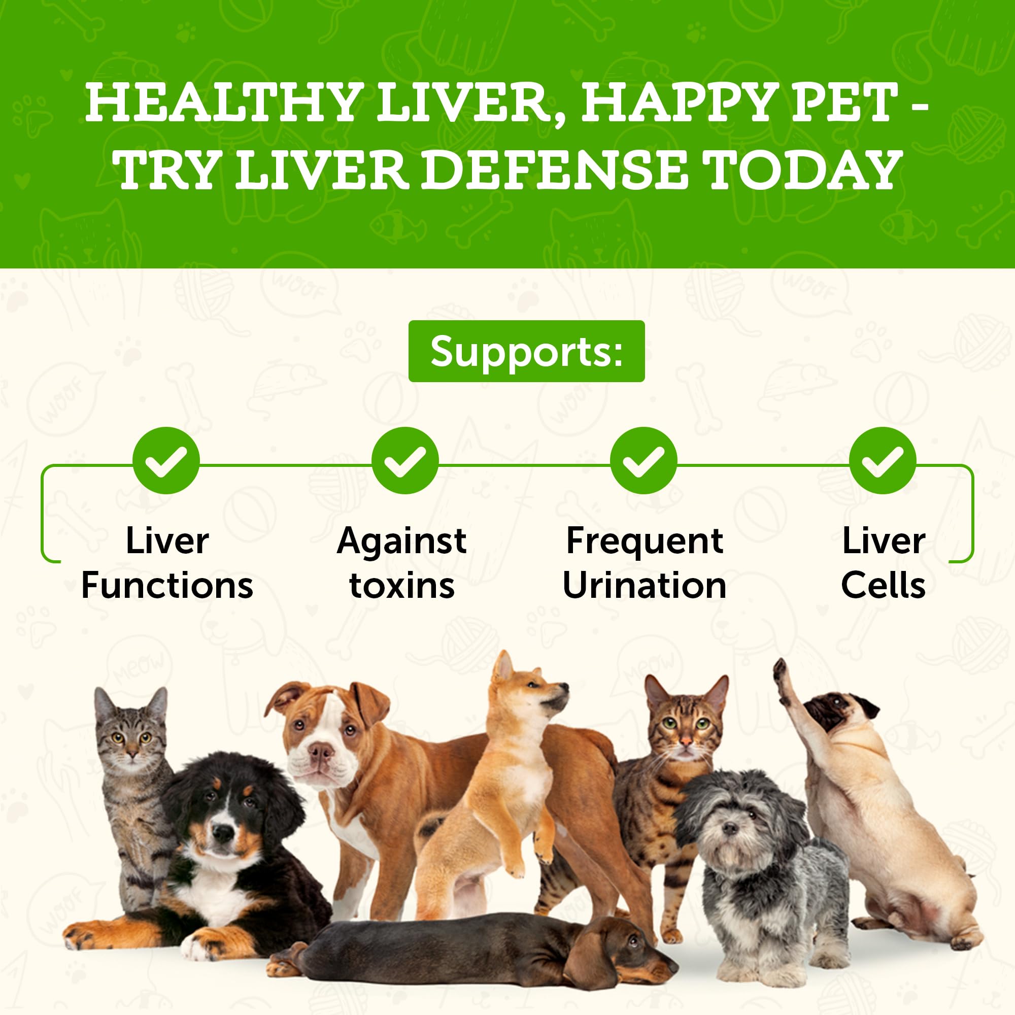 Animal Essentials Liver Defense for Dogs & Cats - Liver Support, Milk Thistle, Dandelion, Liquid Supplement, Detox Blend, Liver Cleanser - 2 Fl Oz