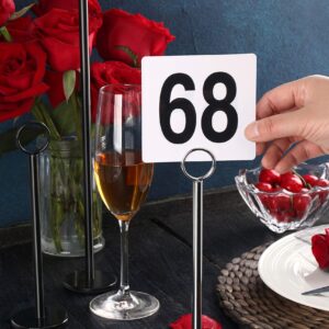 New Star Foodservice 23244 Ring-Clip Table Number Holder/Number Stand/Place Card Holder, 12-Inch, Set of 12