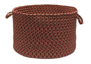 tiburon utility basket, 18 by 12-inch, rusted rose