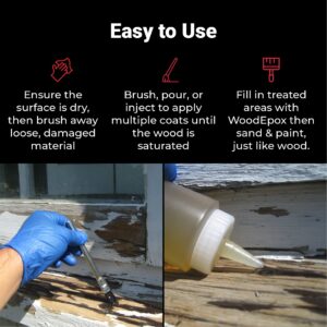 Abatron LiquidWood 2 Pint Kit – 2-Part Structural Epoxy Wood Hardener and Consolidant Resin.