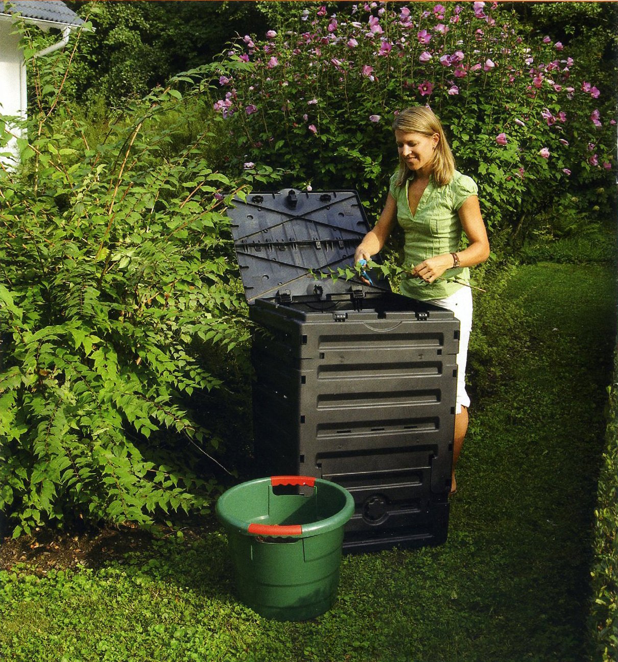 Exaco 628001 Eco Basic Compost bin, 120-Gallon, Black