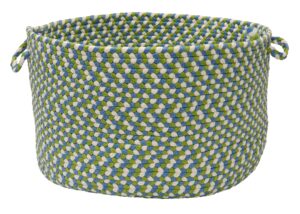 colonial mills ou49 18 by 18 by 12-inch carousel storage basket, lime spin