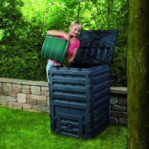 Exaco 628001 Eco Basic Compost bin, 120-Gallon, Black