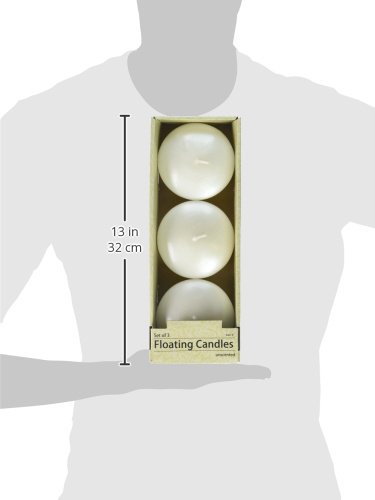 4 Inch Pearl White Floating Candles