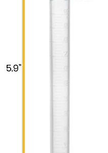 EISCO Graduated Cylinder, 10mL - Class B Tolerance - Octagonal Base - Polypropylene Plastic - Industrial Quality, Autoclavable