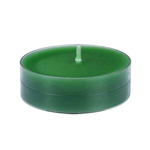 zest candle 12-piece tealight candles, mega oversized hunter green s